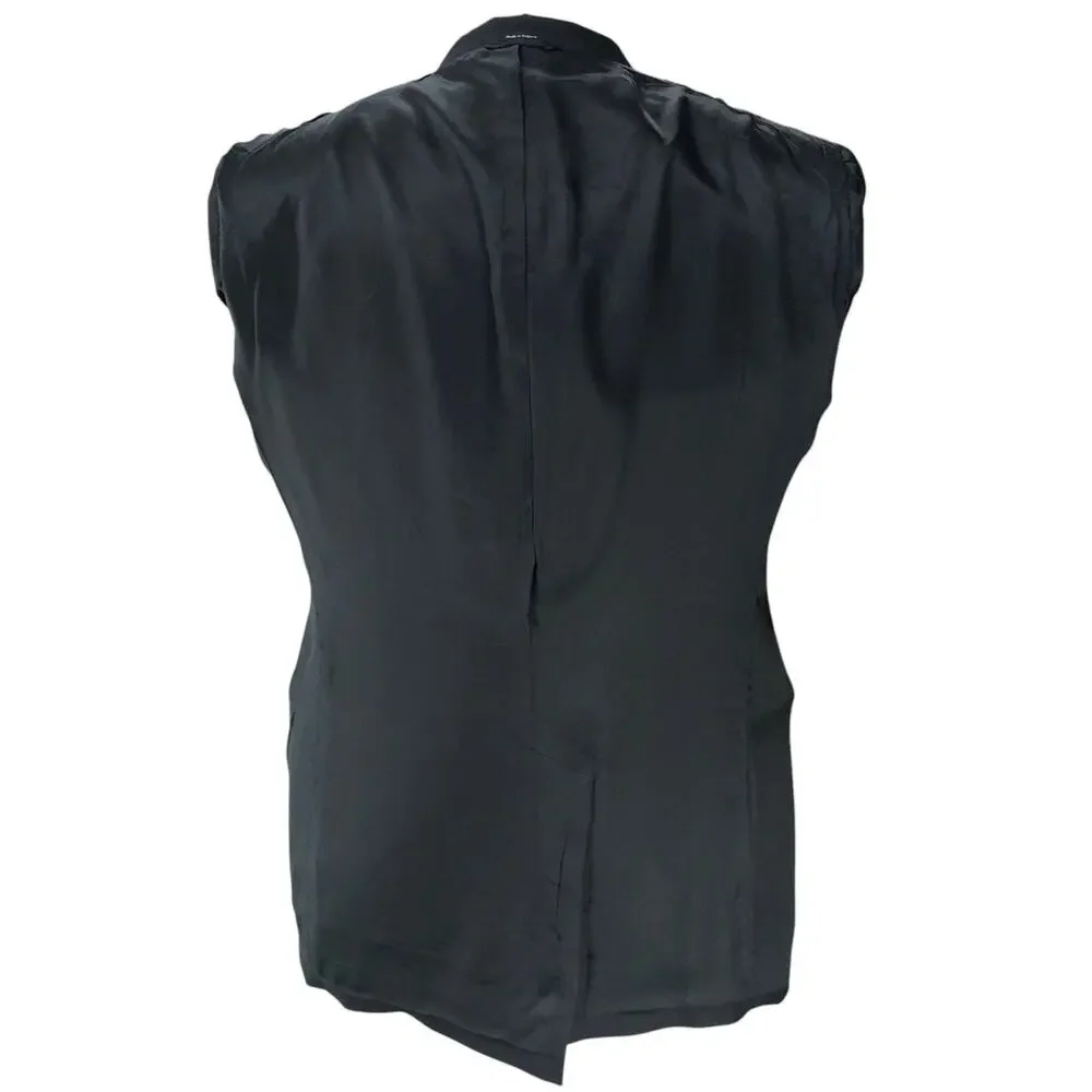 Gucci Uniform Sport Coat Mens 42 Black Wool Mohair Two Button *TINY FLAW
